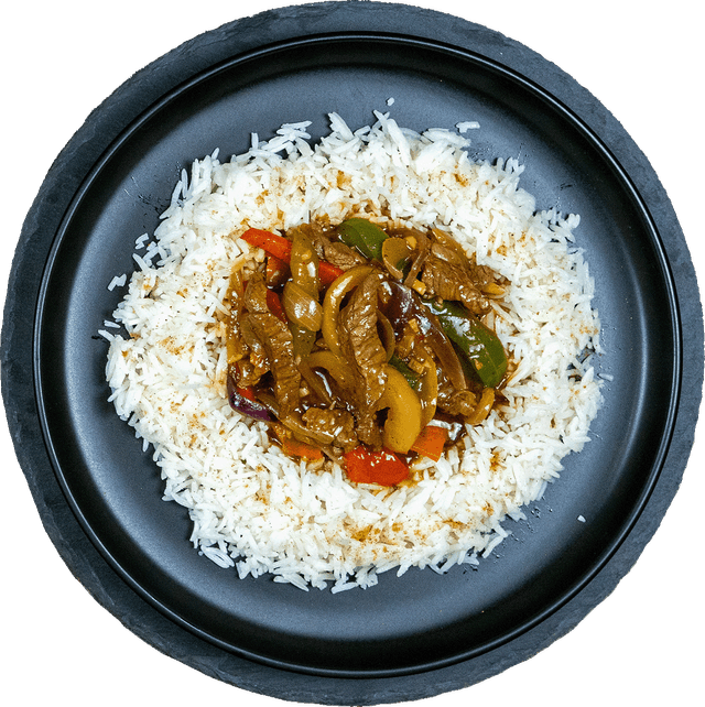 Beef Bowl – Rind mit Paprika & Reis